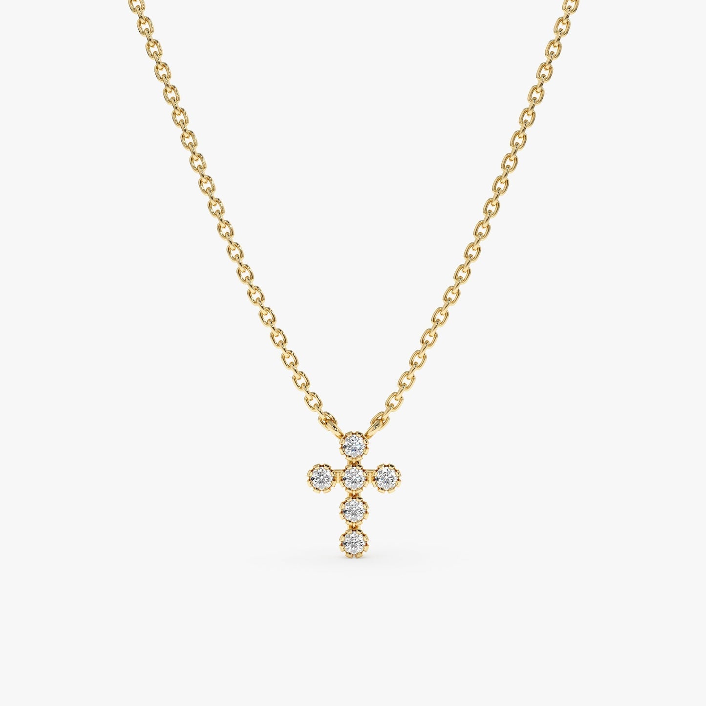 1.0 CT Round Bezel Solitaire Lab Grown Diamond Necklace
