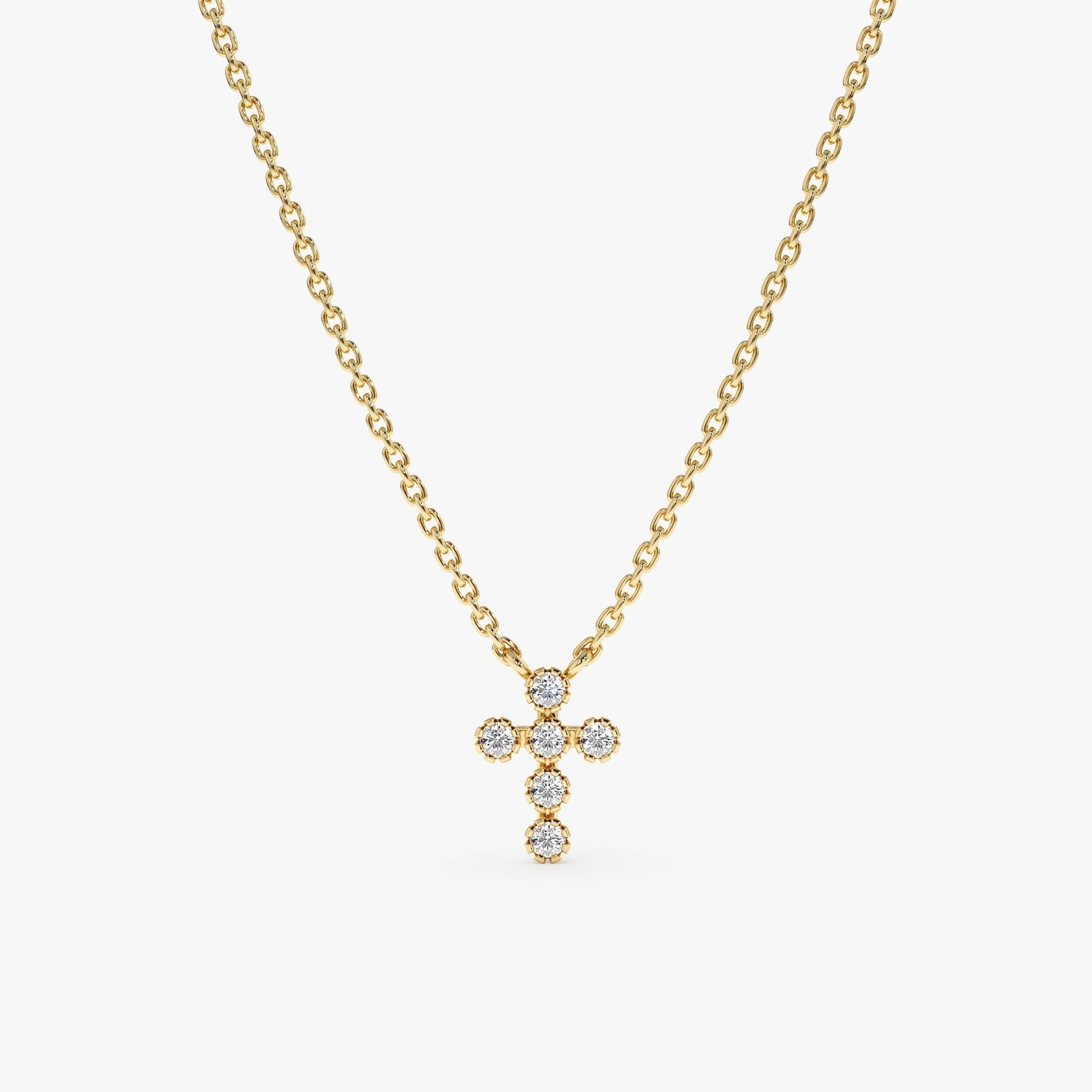 1.0 CT Round Bezel Solitaire Lab Grown Diamond Necklace