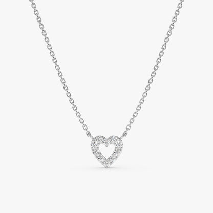 1.0 CT Round Bezel Solitaire Lab Grown Diamond Necklace