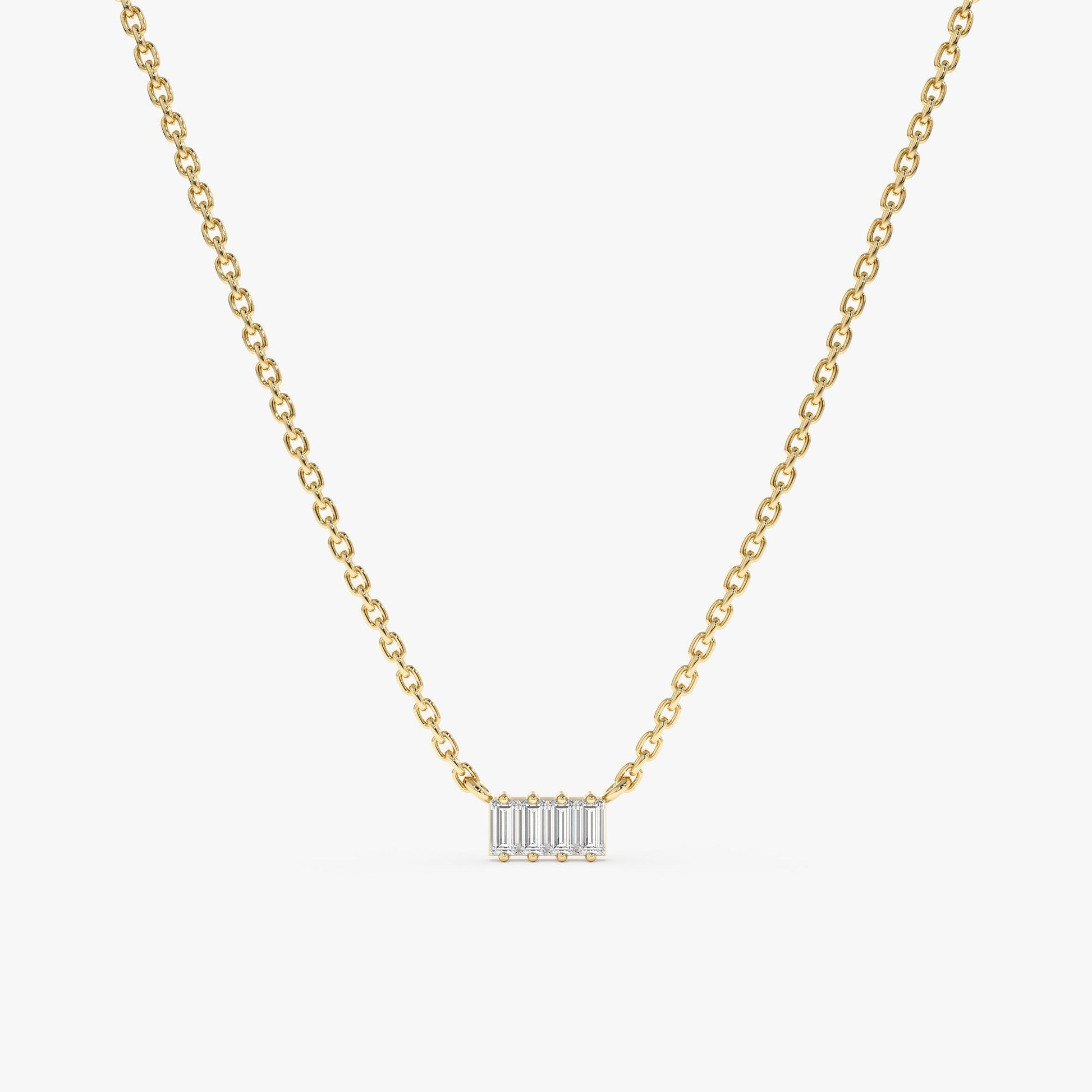 1.0 CT Round Bezel Solitaire Lab Grown Diamond Necklace