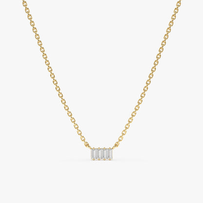 1.0 CT Round Bezel Solitaire Lab Grown Diamond Necklace