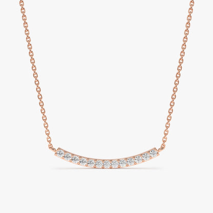 1.0 CT Round Bezel Solitaire Lab Grown Diamond Necklace