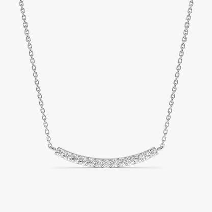 1.0 CT Round Bezel Solitaire Lab Grown Diamond Necklace