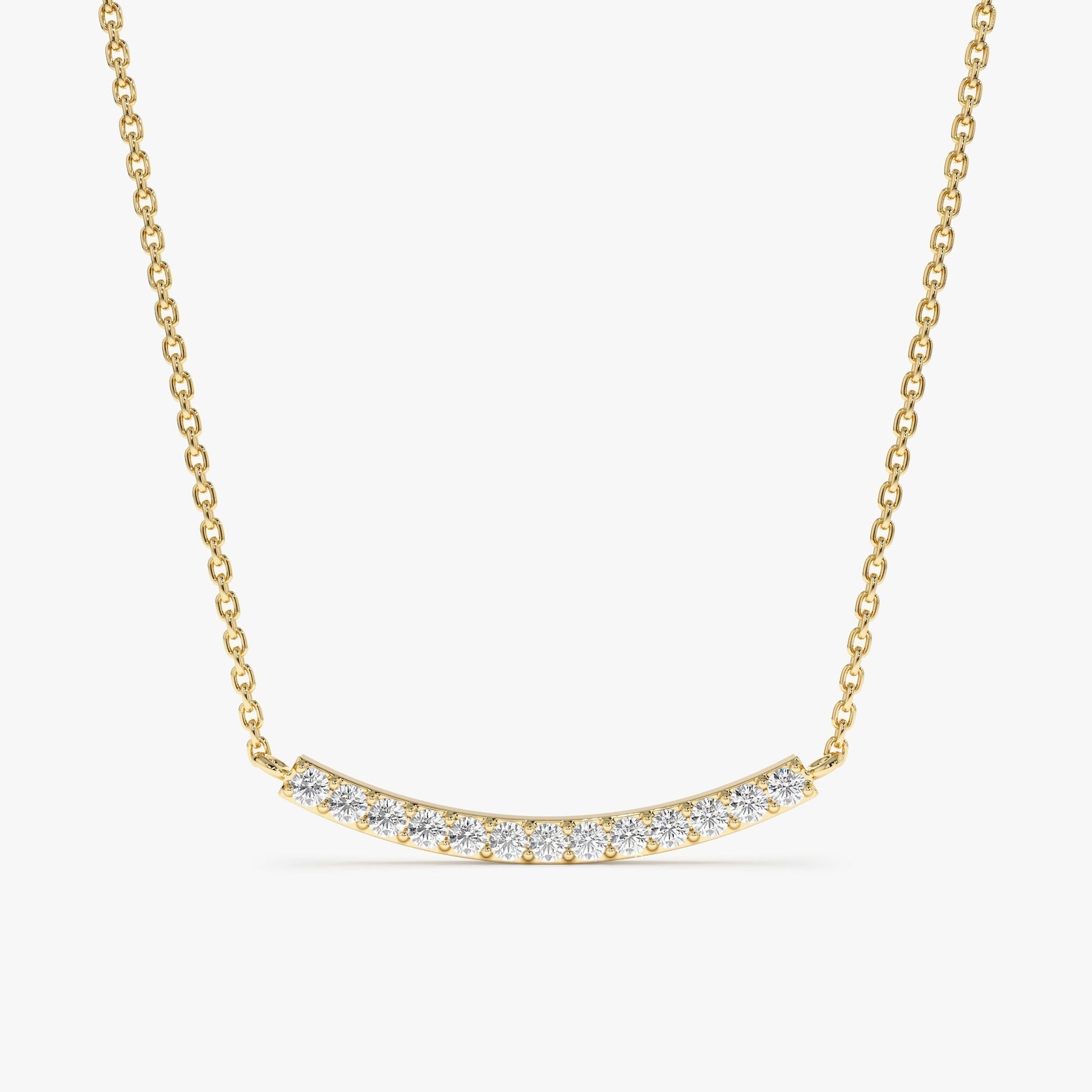 1.0 CT Round Bezel Solitaire Lab Grown Diamond Necklace