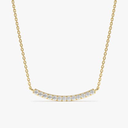 1.0 CT Round Bezel Solitaire Lab Grown Diamond Necklace