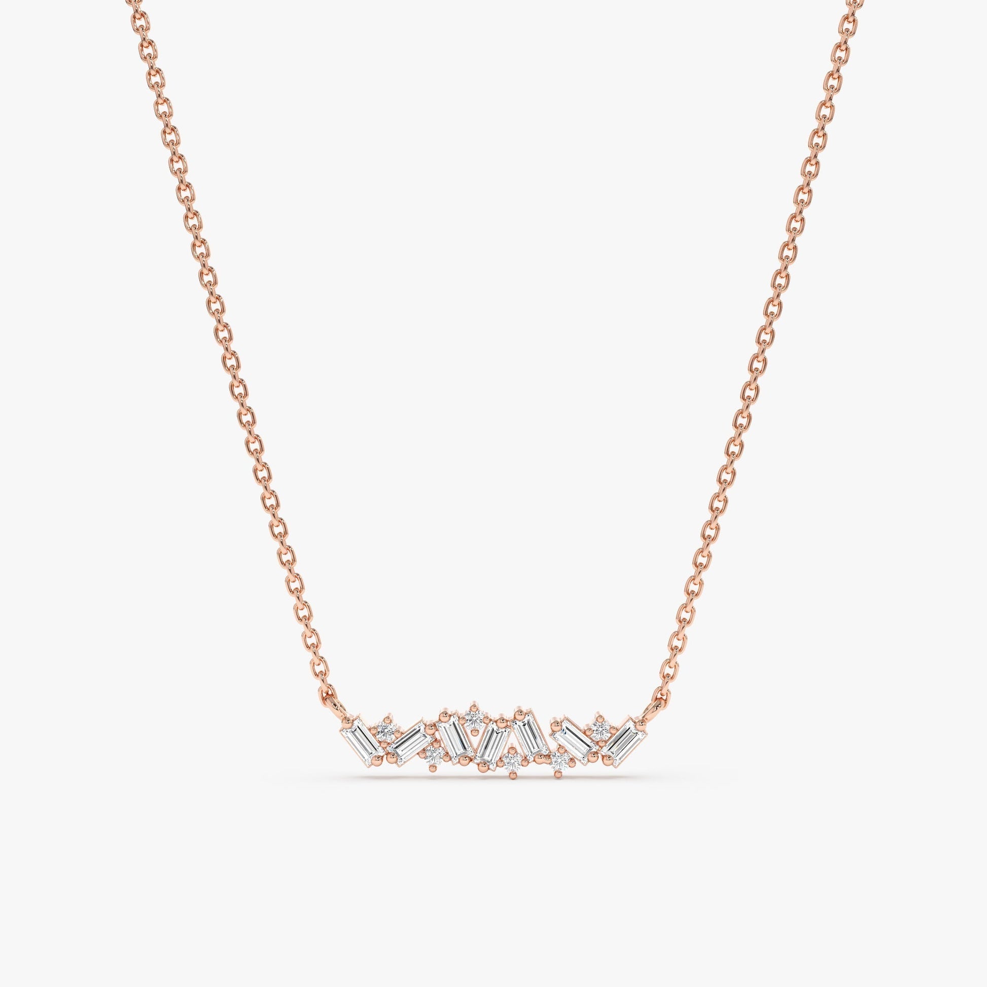 1.0 CT Round Bezel Solitaire Lab Grown Diamond Necklace