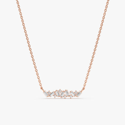 1.0 CT Round Bezel Solitaire Lab Grown Diamond Necklace