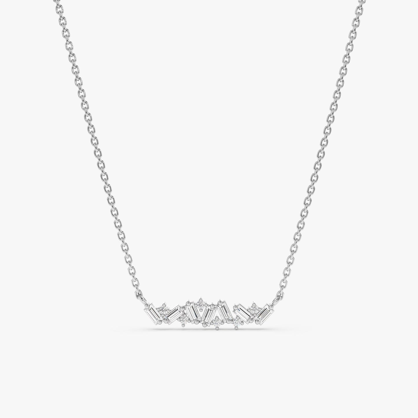 1.0 CT Round Bezel Solitaire Lab Grown Diamond Necklace