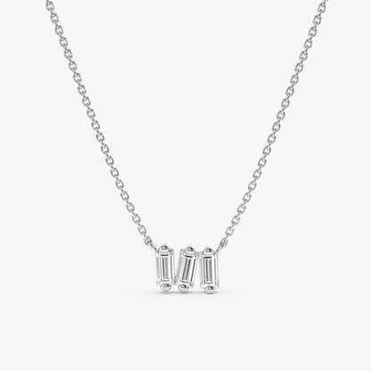1.0 CT Round Bezel Solitaire Lab Grown Diamond Necklace