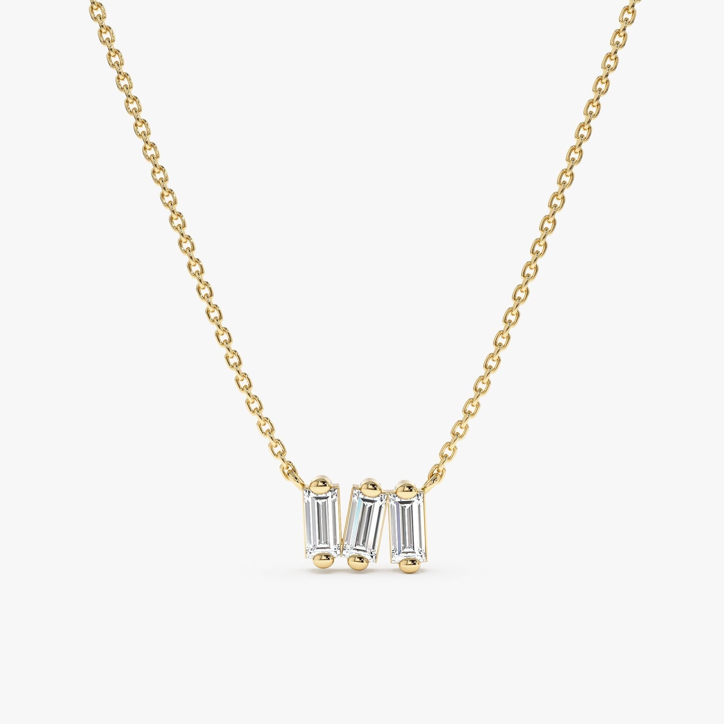 1.0 CT Round Bezel Solitaire Lab Grown Diamond Necklace