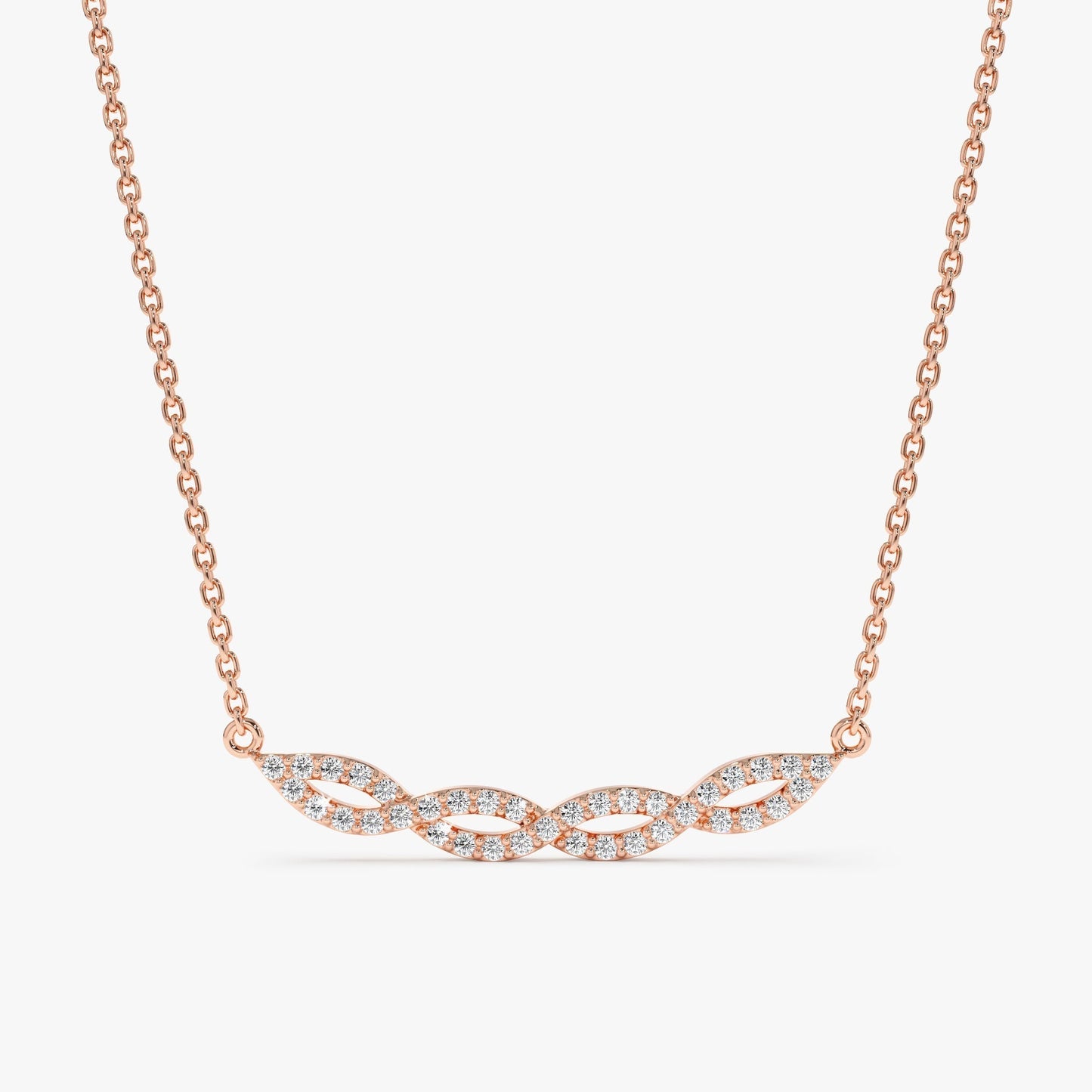 1.0 CT Round Bezel Solitaire Lab Grown Diamond Necklace