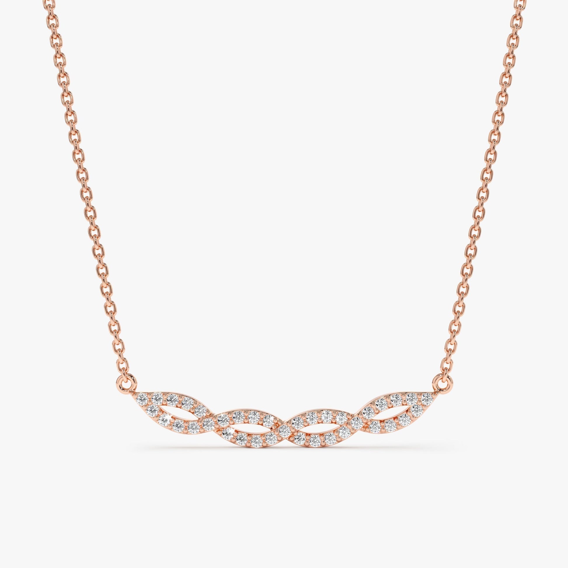 1.0 CT Round Bezel Solitaire Lab Grown Diamond Necklace