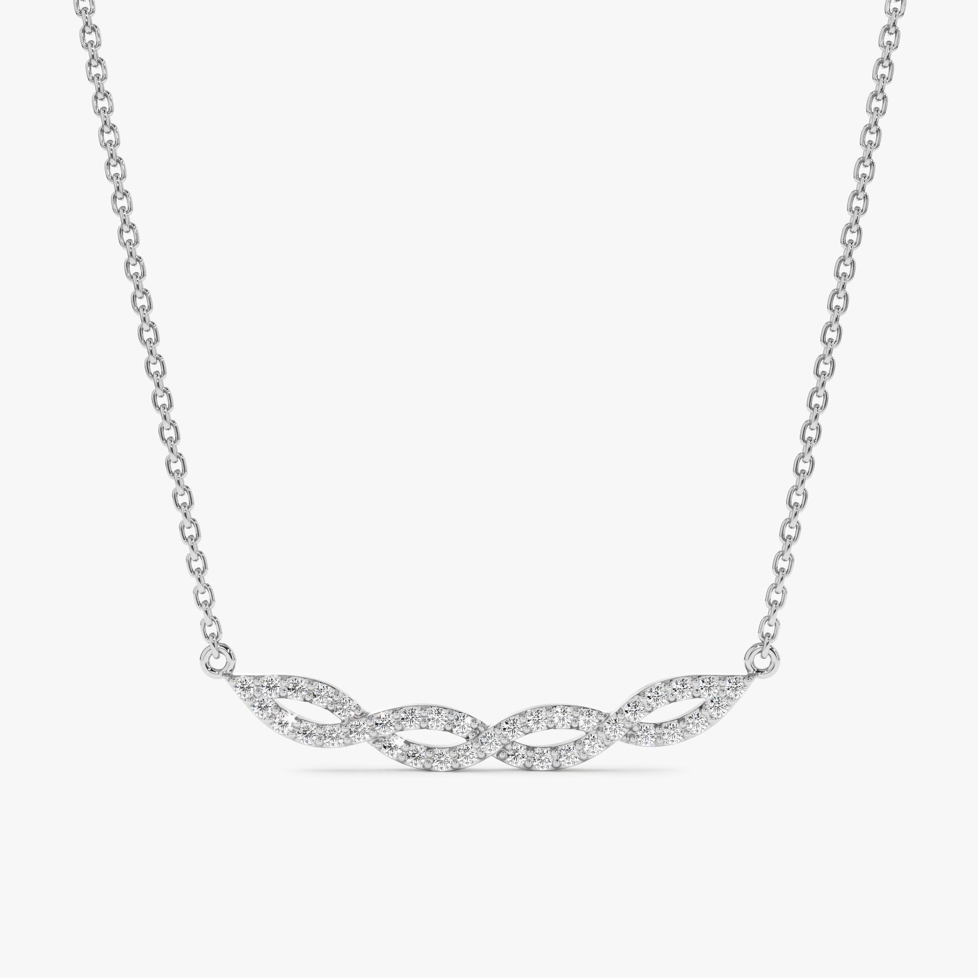 1.0 CT Round Bezel Solitaire Lab Grown Diamond Necklace