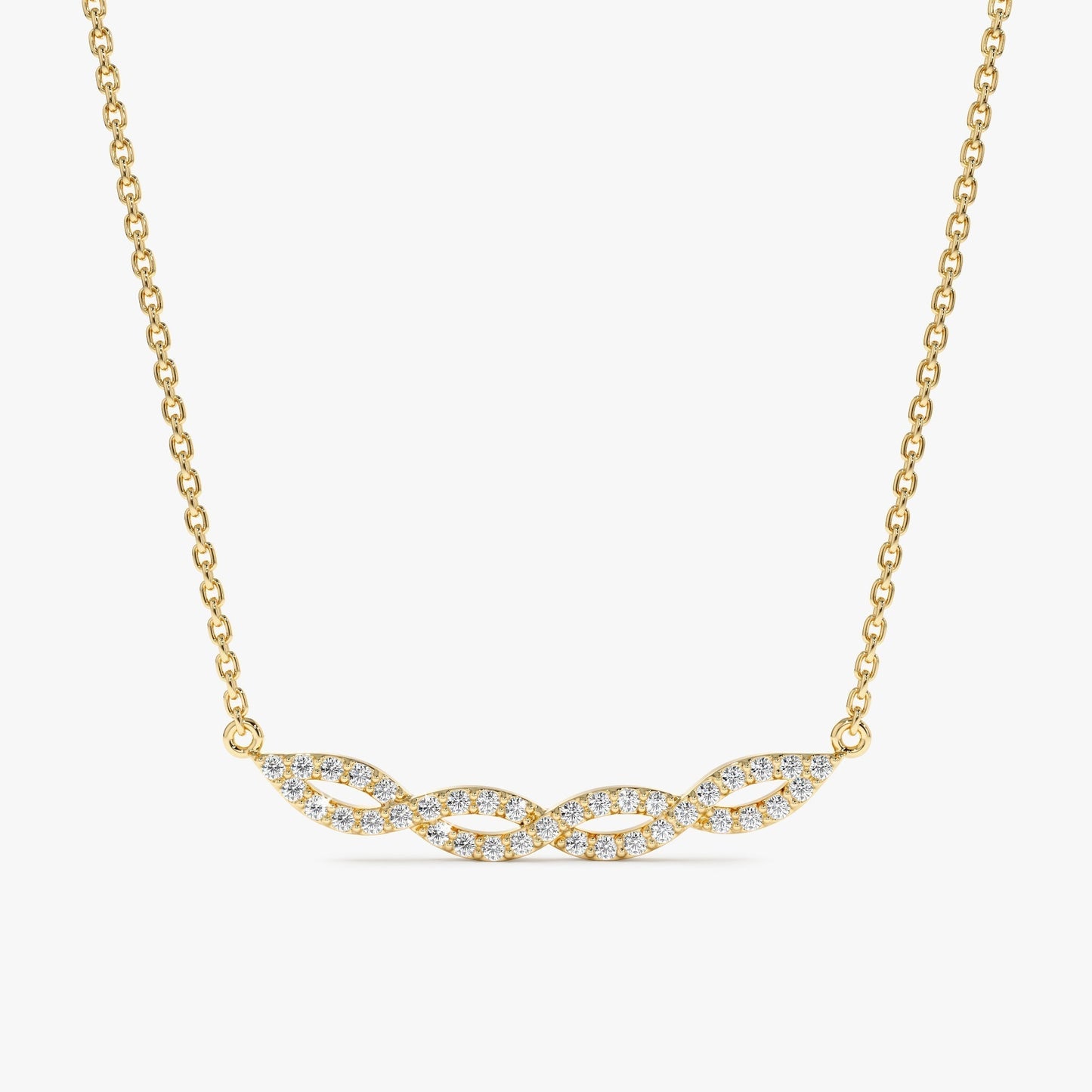 1.0 CT Round Bezel Solitaire Lab Grown Diamond Necklace