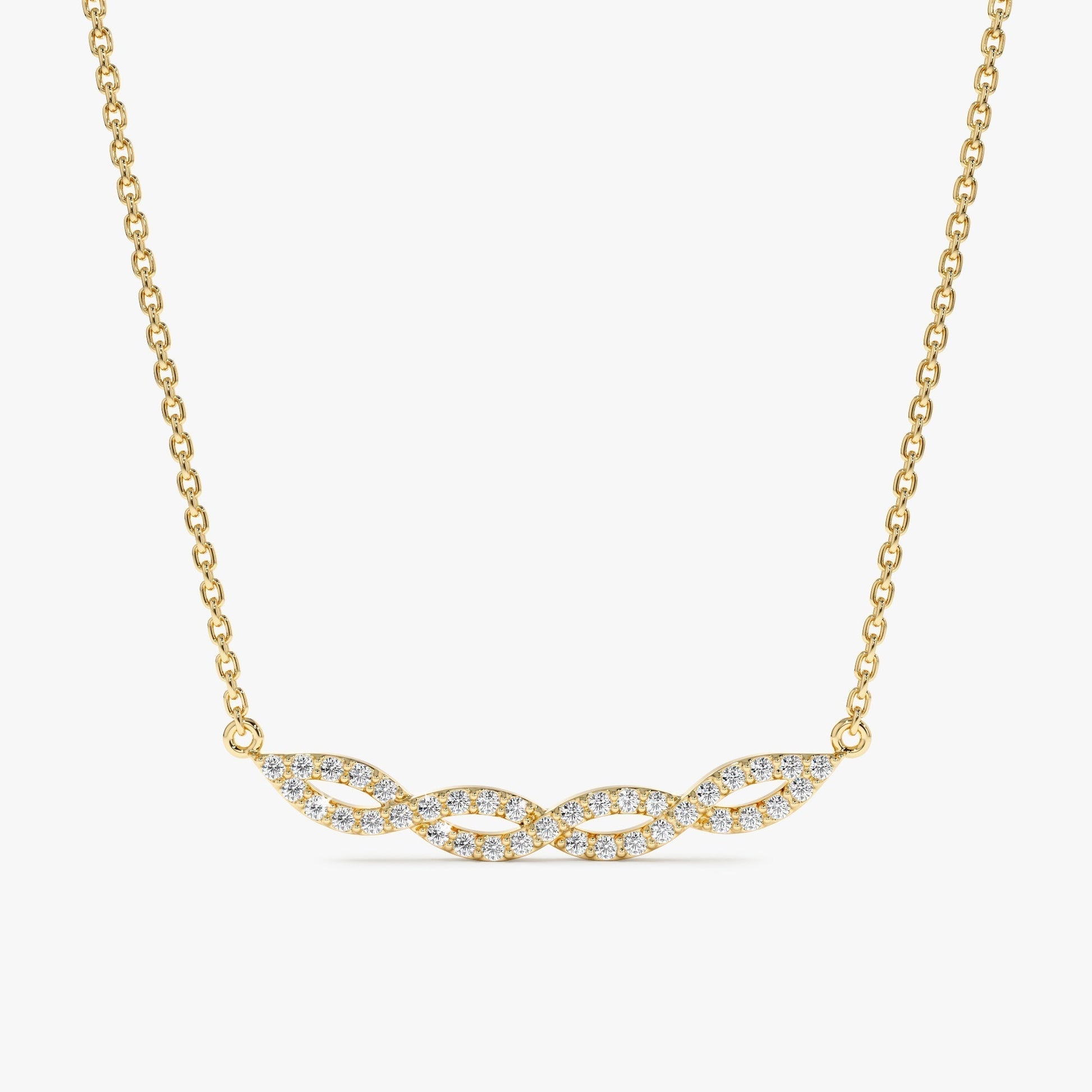 1.0 CT Round Bezel Solitaire Lab Grown Diamond Necklace