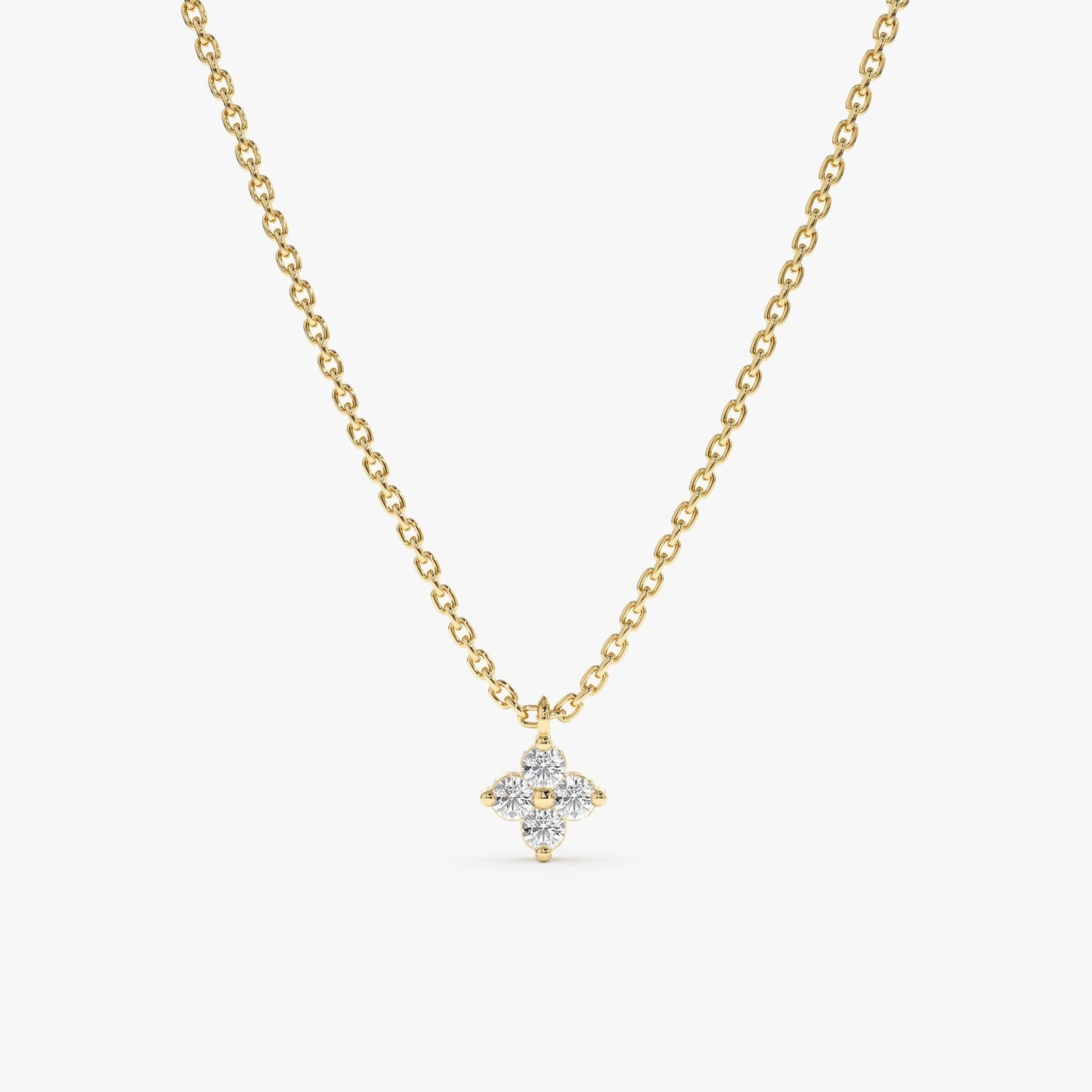 1.0 CT Round Bezel Solitaire Lab Grown Diamond Necklace