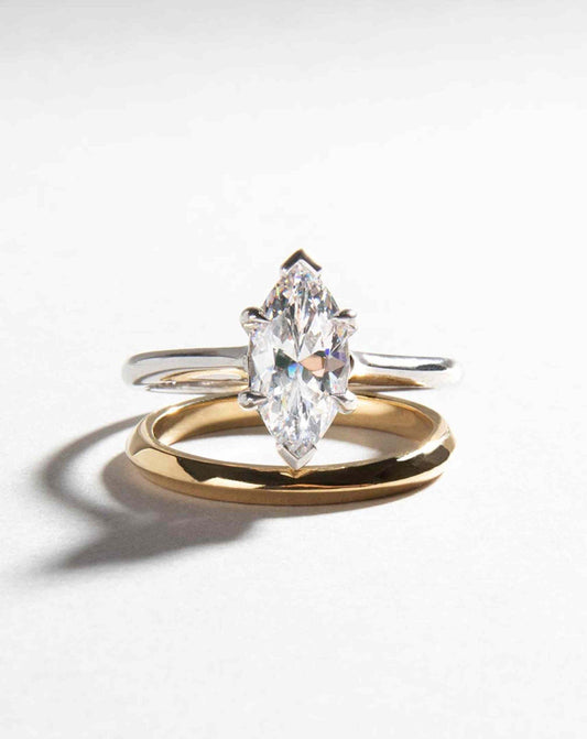 Emerald Pave Engagement Ring – 1 CT Lab Grown Diamond