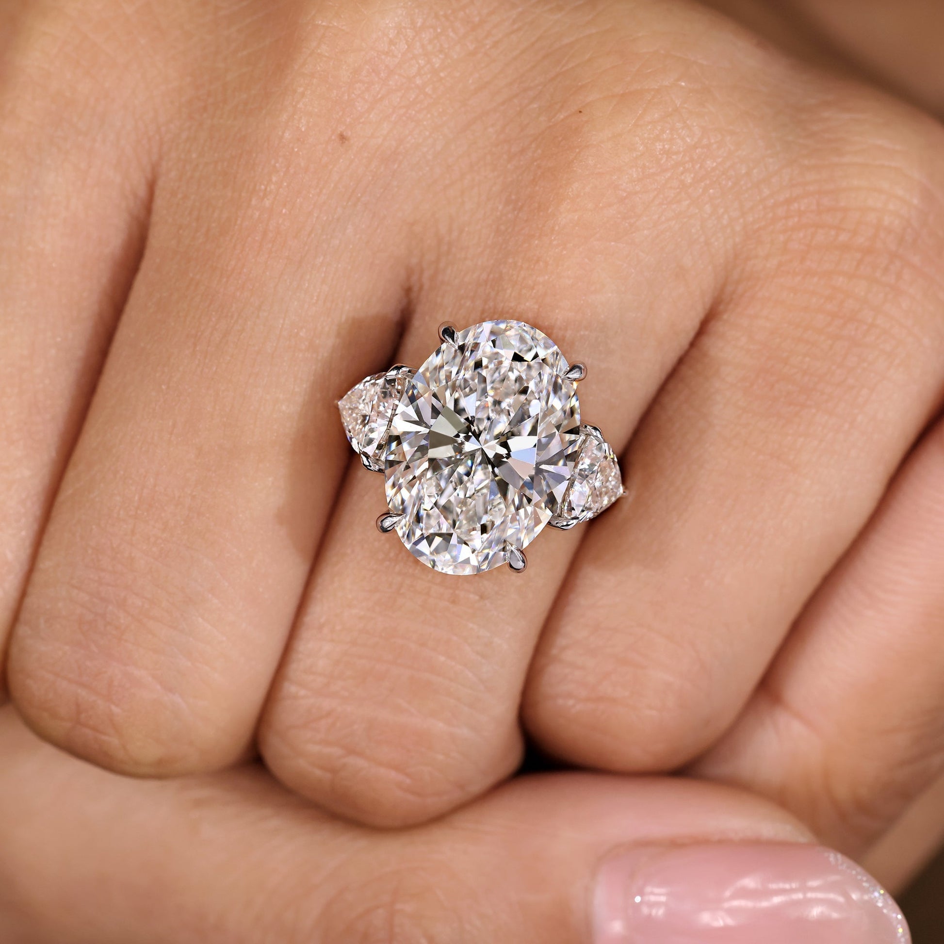 Cushion Hidden Halo Lab Grown Diamond Engagement Ring