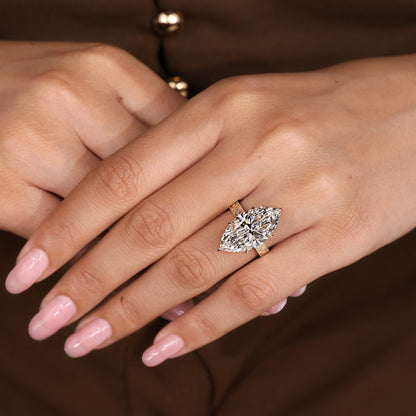 Cushion Hidden Halo Lab Grown Diamond Engagement Ring