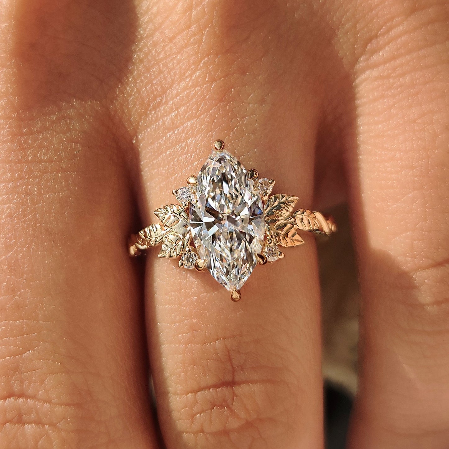 Cushion Hidden Halo Lab Grown Diamond Engagement Ring
