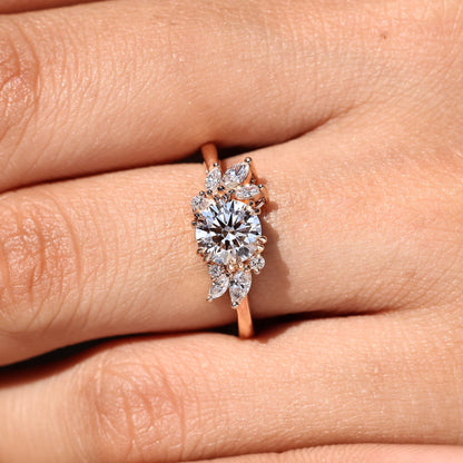 Cushion Hidden Halo Lab Grown Diamond Engagement Ring