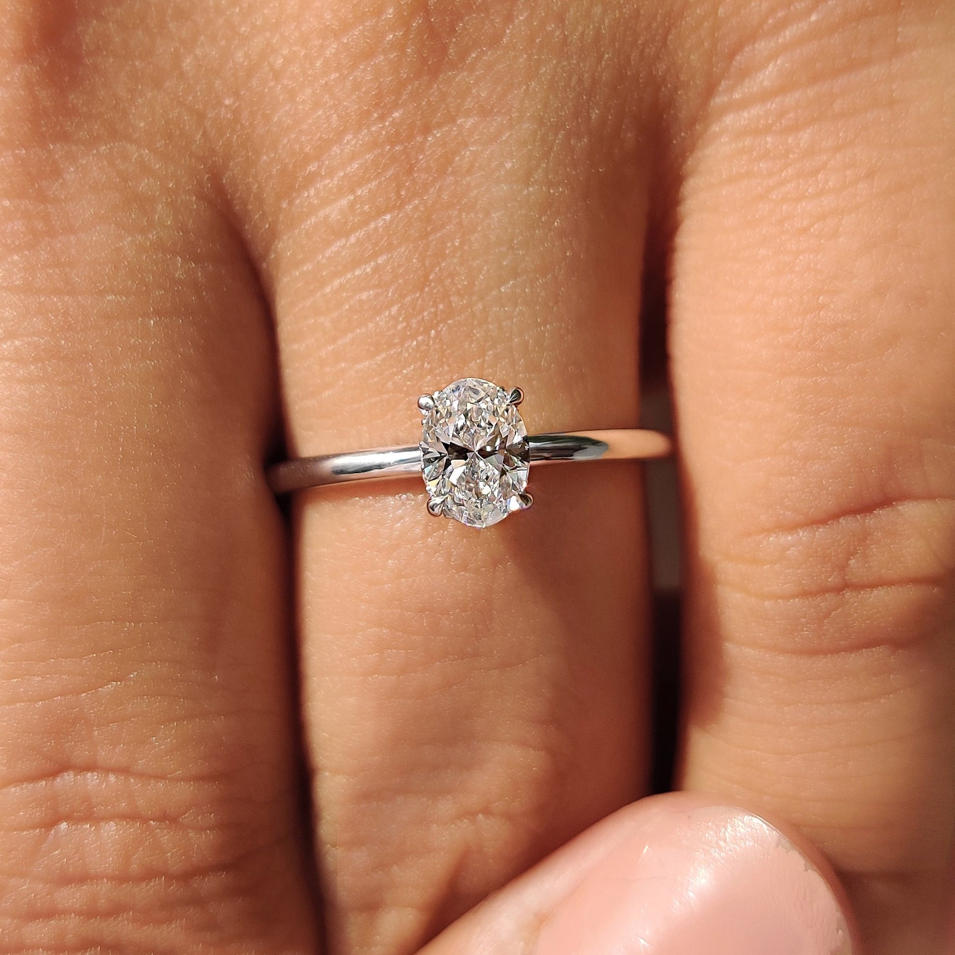 Cushion Hidden Halo Lab Grown Diamond Engagement Ring
