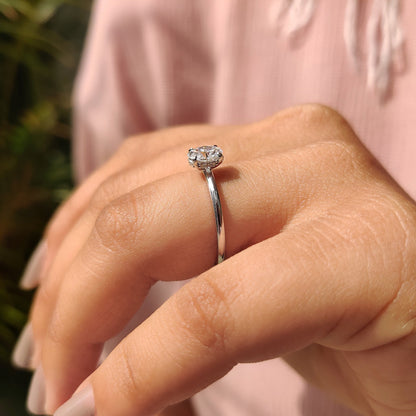 Cushion Hidden Halo Lab Grown Diamond Engagement Ring