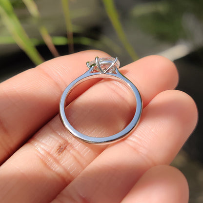 Cushion Hidden Halo Lab Grown Diamond Engagement Ring