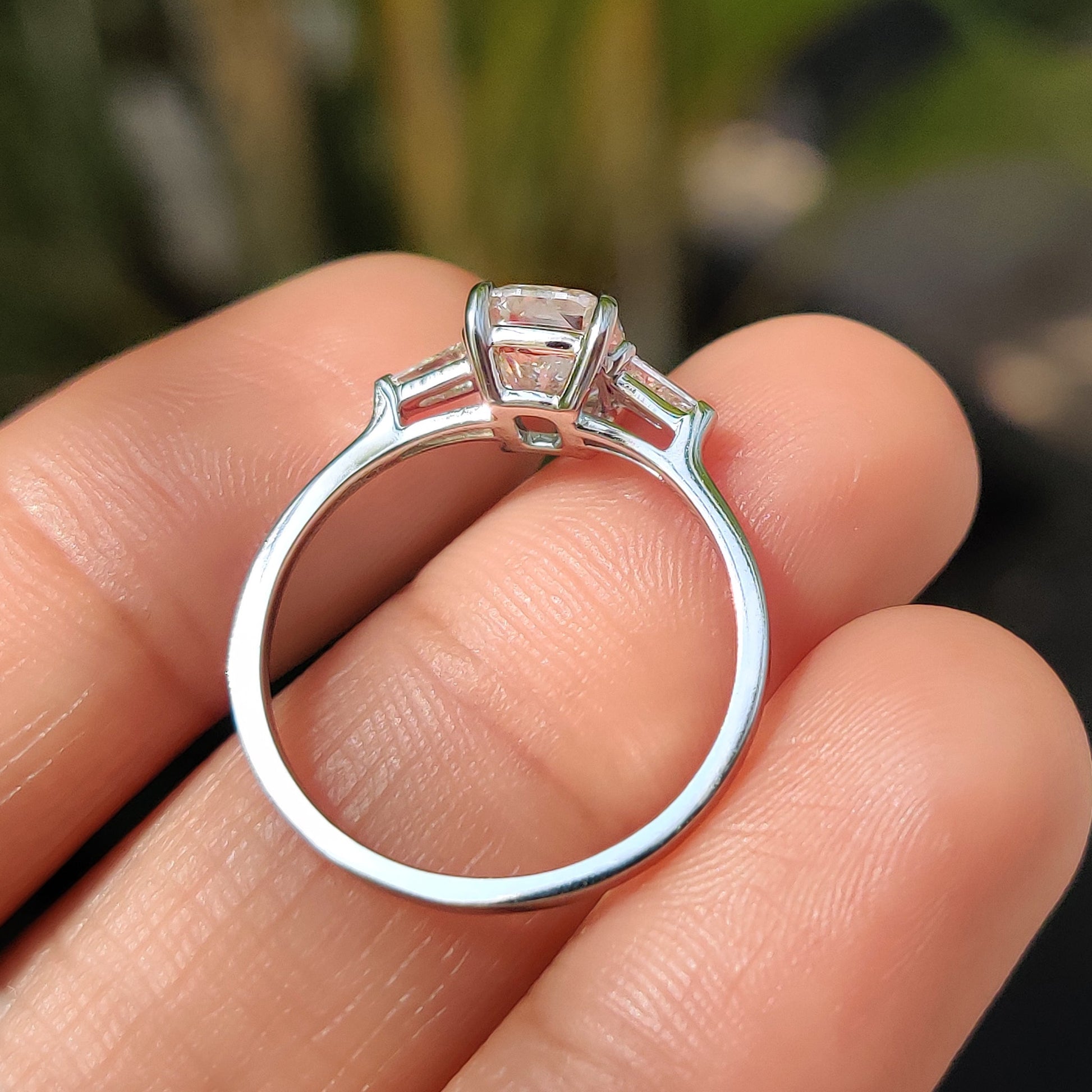 Cushion Hidden Halo Lab Grown Diamond Engagement Ring