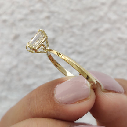 Cushion Hidden Halo Lab Grown Diamond Engagement Ring