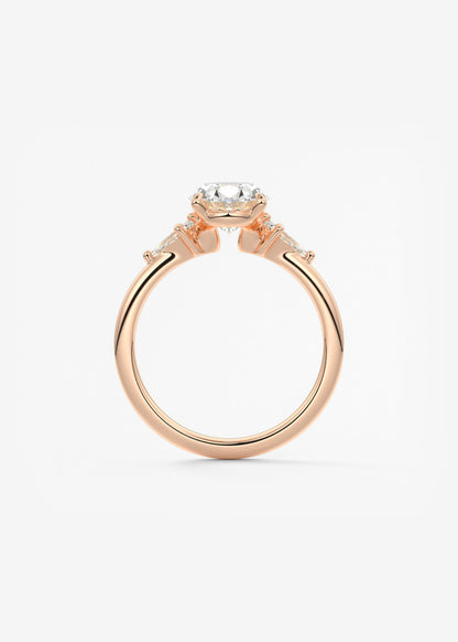 Oval Solitaire With Raised Basket Gallery Lab Grown Diamond Engagement Ring