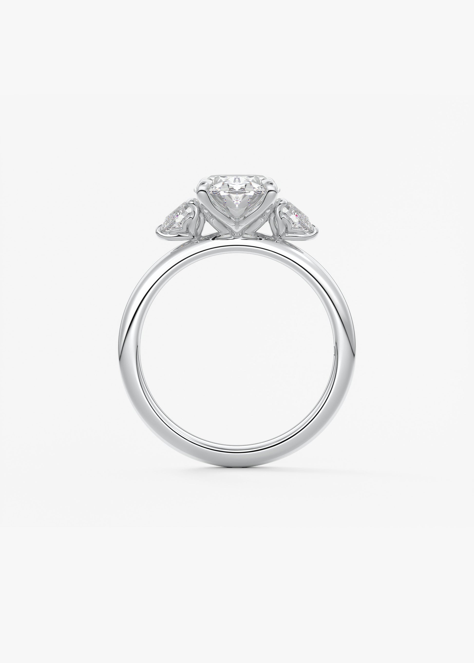 Oval Solitaire With Raised Basket Gallery Lab Grown Diamond Engagement Ring
