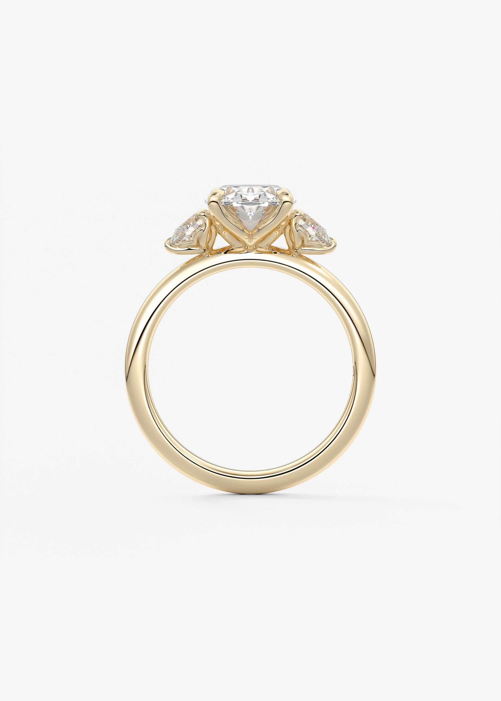 Oval Solitaire With Raised Basket Gallery Lab Grown Diamond Engagement Ring
