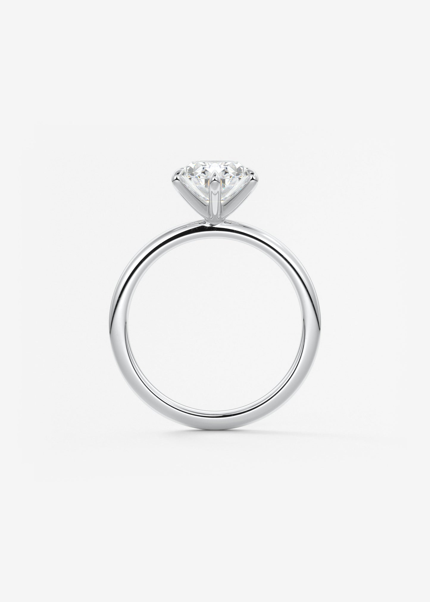 Oval Solitaire With Raised Basket Gallery Lab Grown Diamond Engagement Ring