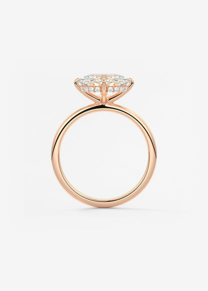 Oval Solitaire With Raised Basket Gallery Lab Grown Diamond Engagement Ring