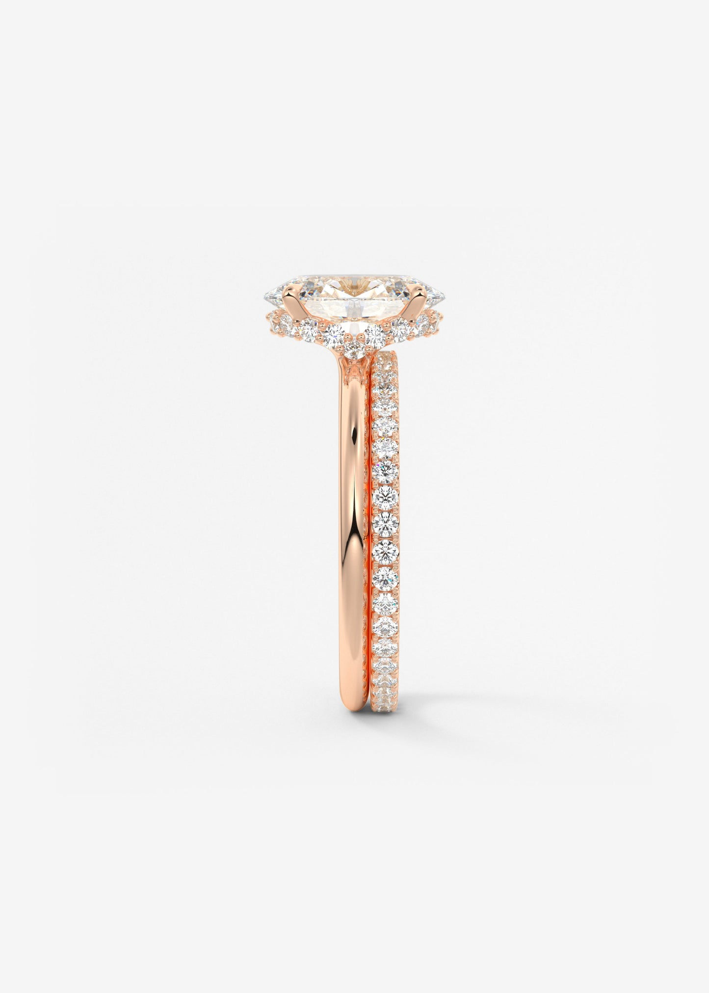 Oval Solitaire With Raised Basket Gallery Lab Grown Diamond Engagement Ring