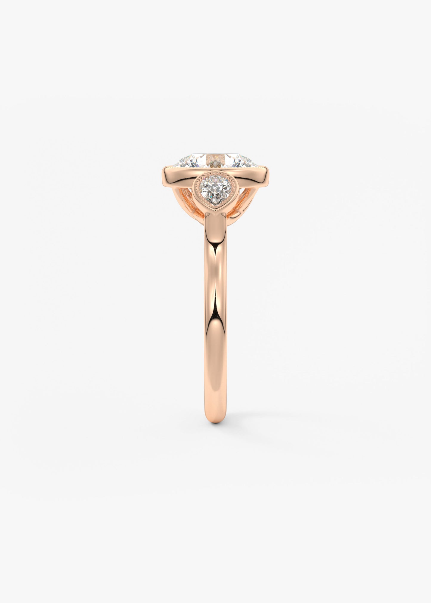 Oval Solitaire With Raised Basket Gallery Lab Grown Diamond Engagement Ring