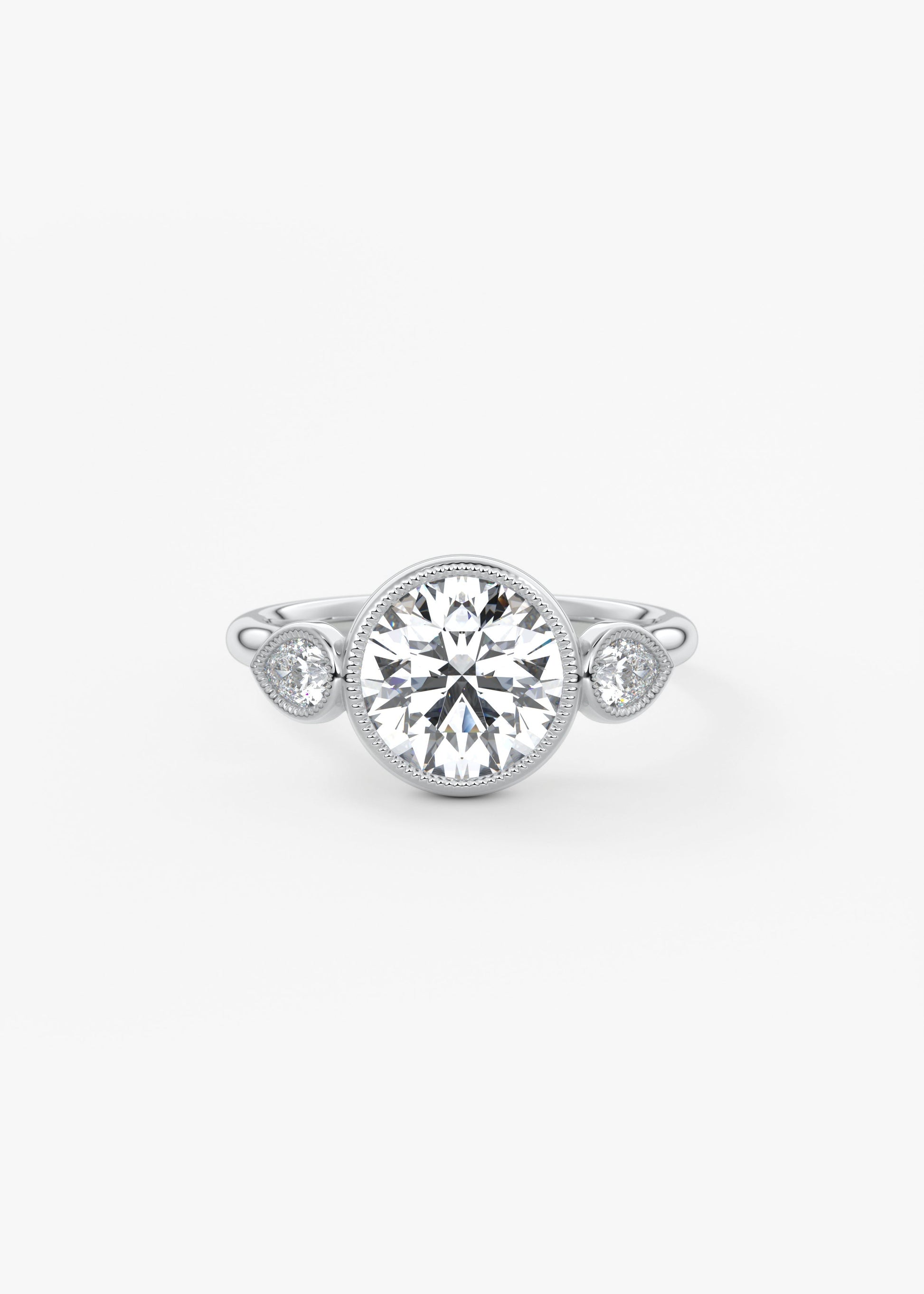 Oval Solitaire With Raised Basket Gallery Lab Grown Diamond Engagement Ring