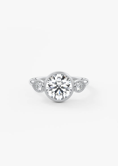 Oval Solitaire With Raised Basket Gallery Lab Grown Diamond Engagement Ring
