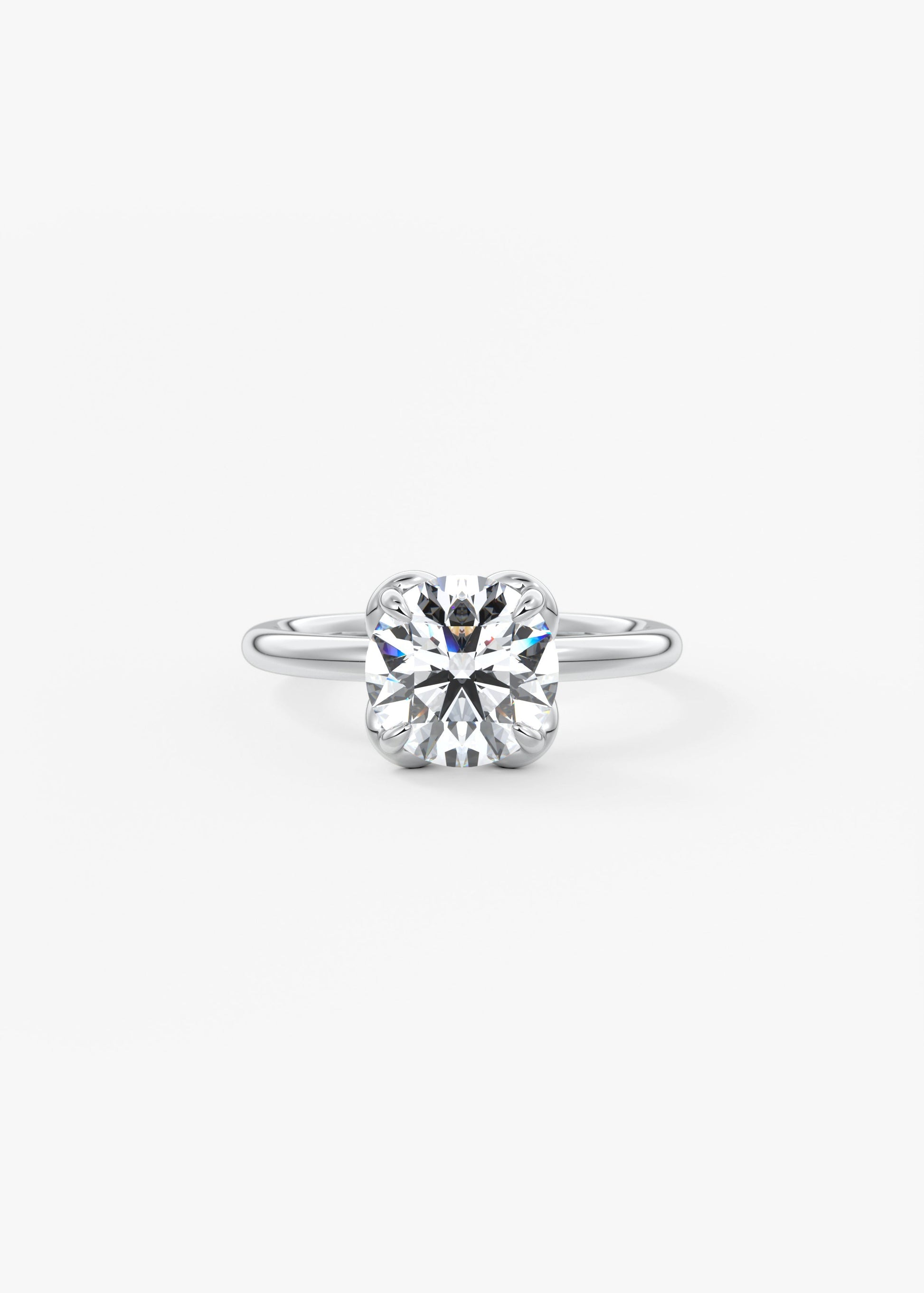 Oval Solitaire With Raised Basket Gallery Lab Grown Diamond Engagement Ring
