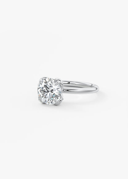 Oval Solitaire With Raised Basket Gallery Lab Grown Diamond Engagement Ring