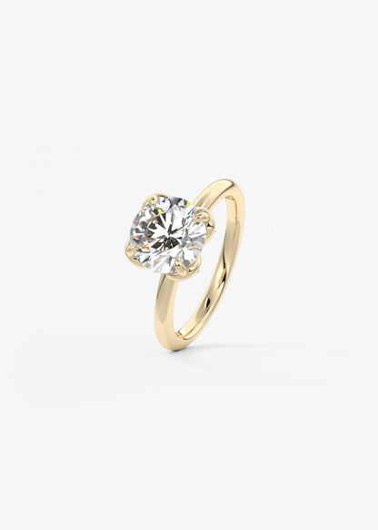 Oval Solitaire With Raised Basket Gallery Lab Grown Diamond Engagement Ring