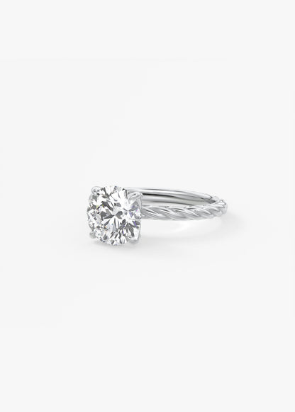 Oval Solitaire With Raised Basket Gallery Lab Grown Diamond Engagement Ring