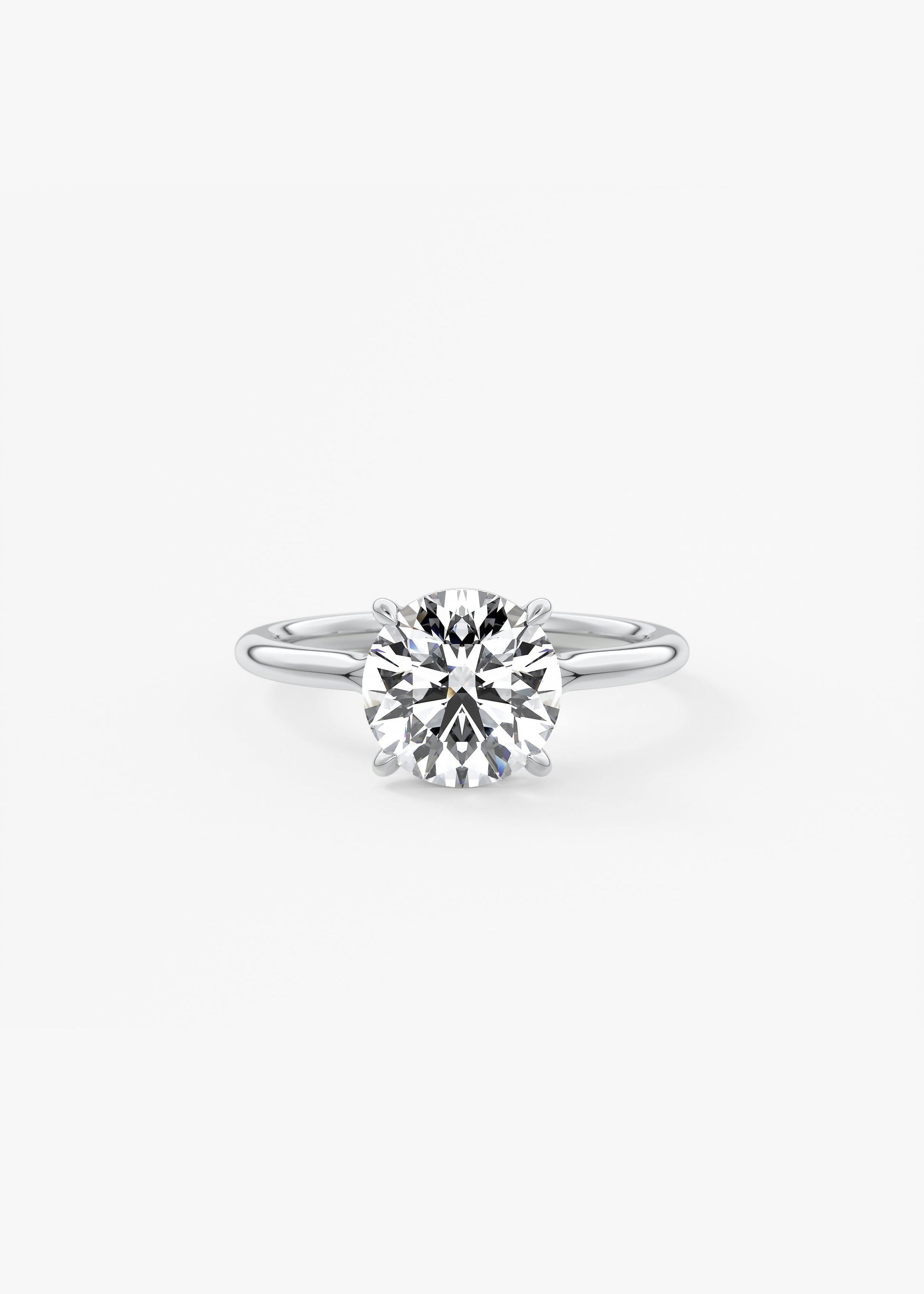 Oval Solitaire With Raised Basket Gallery Lab Grown Diamond Engagement Ring