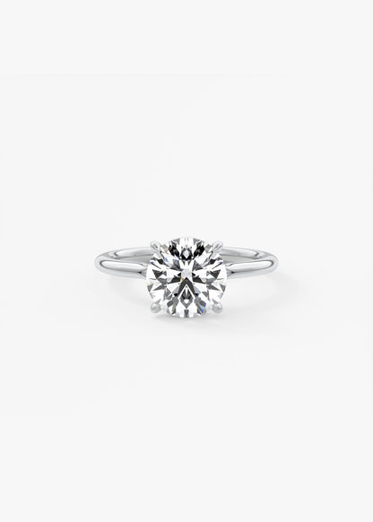 Oval Solitaire With Raised Basket Gallery Lab Grown Diamond Engagement Ring