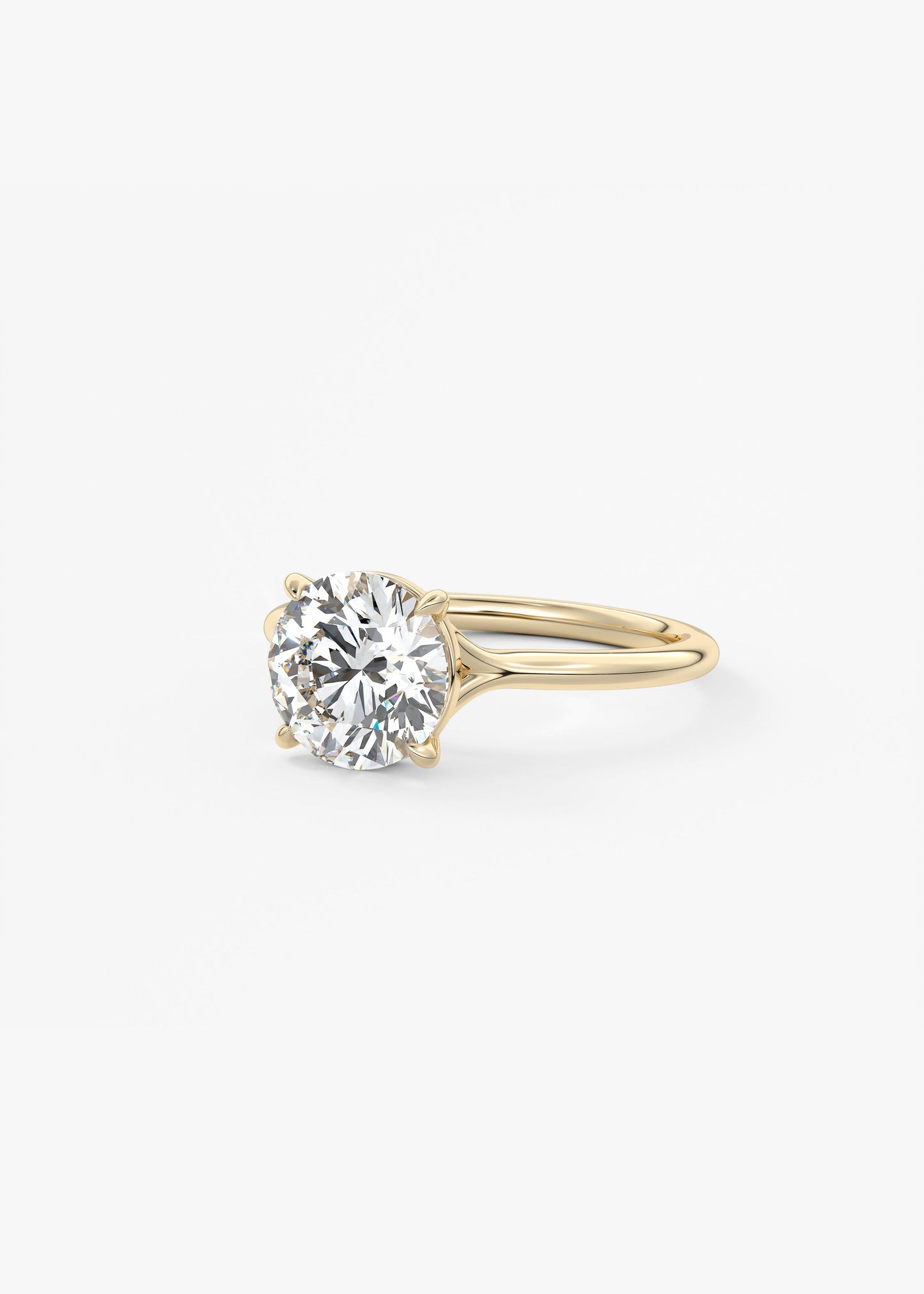 Oval Solitaire With Raised Basket Gallery Lab Grown Diamond Engagement Ring