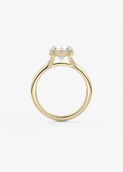 Oval Solitaire With Raised Basket Gallery Lab Grown Diamond Engagement Ring