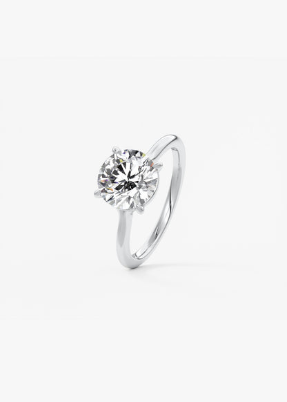 Oval Solitaire With Raised Basket Gallery Lab Grown Diamond Engagement Ring