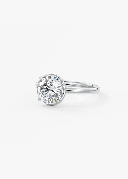 Oval Solitaire With Raised Basket Gallery Lab Grown Diamond Engagement Ring