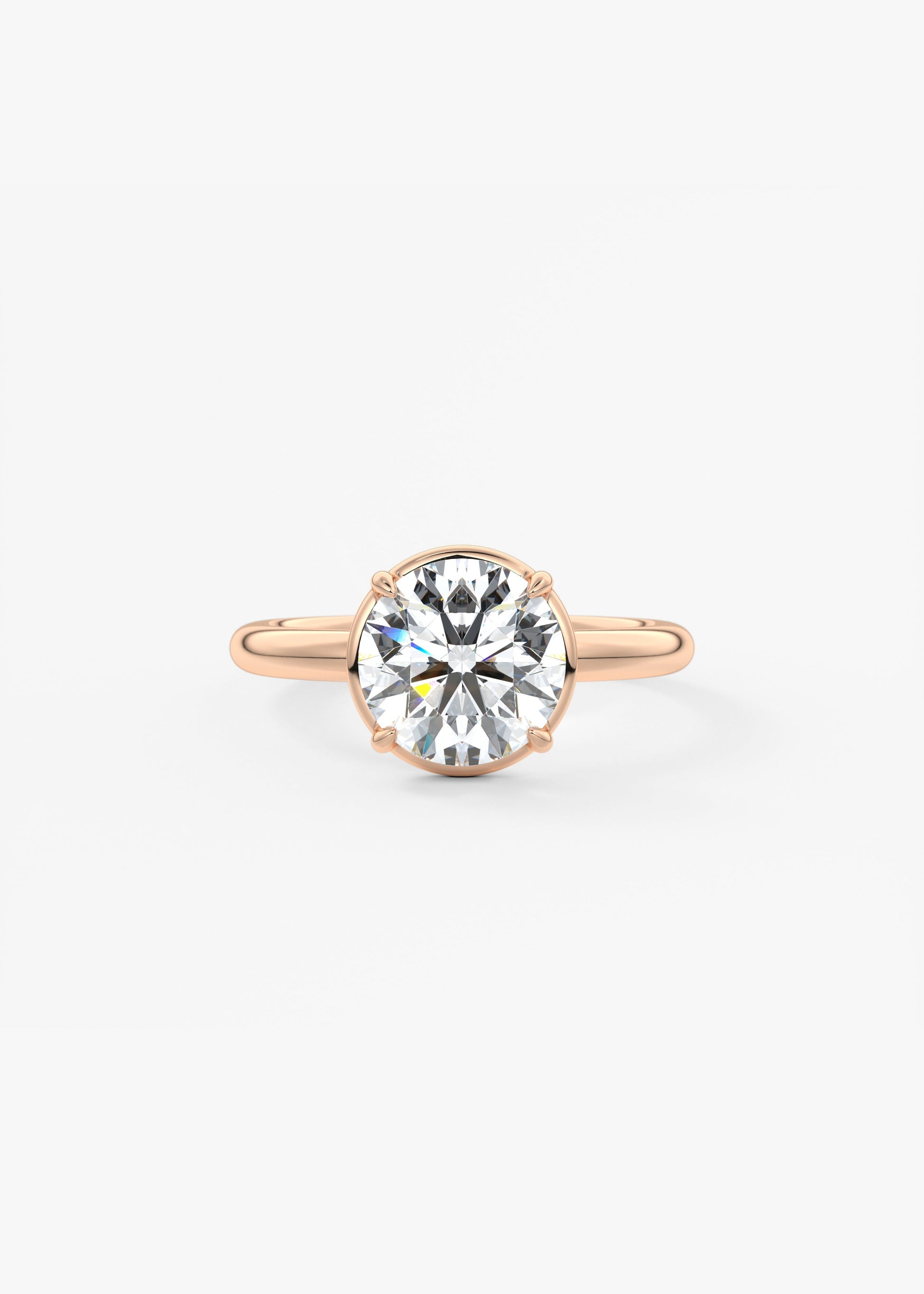 Oval Solitaire With Raised Basket Gallery Lab Grown Diamond Engagement Ring